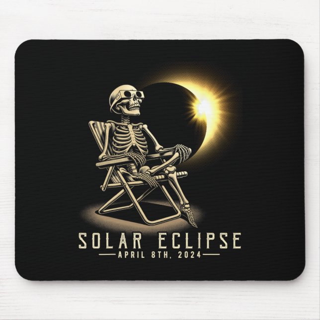 Mousepad Eclipse Solar 2024 Total Eclipse 8 de abril de 202 (Frente)