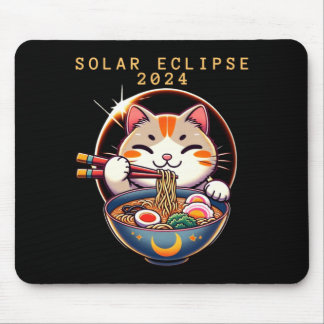 Mousepad Eclipse Solar 8 de Abril de 2024 Astronomia Gato K