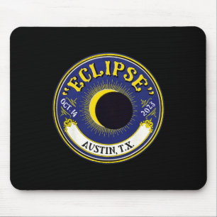 Mousepad Eclipse Solar Annular Austin Texas Family Viagem