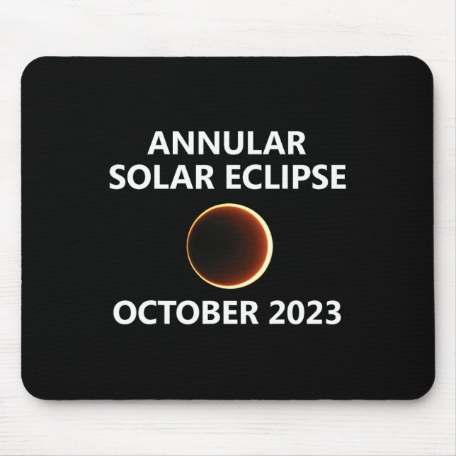 Mousepad Eclipse Solar Annular outubro 14 Out 14 (Frente)