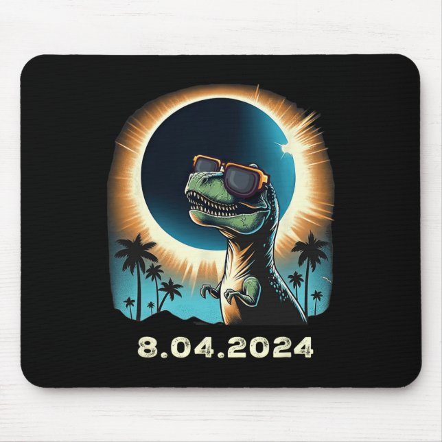 Mousepad Eclipse Solar Dino Com Gles Eclipse Solares (Frente)