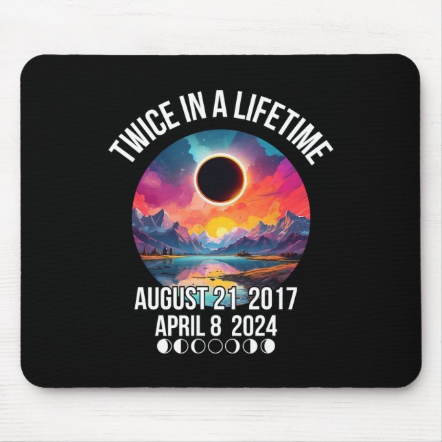 Mousepad Eclipse Solar Duas Vezes Na Vida Abril 08 Abr (Frente)