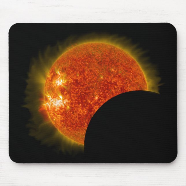 Mousepad Eclipse Solar em Andamento (Frente)