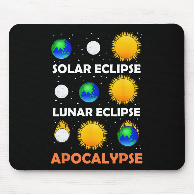 Mousepad Eclipse Solar Espaço do Professor de Ciência Lunar (Frente)