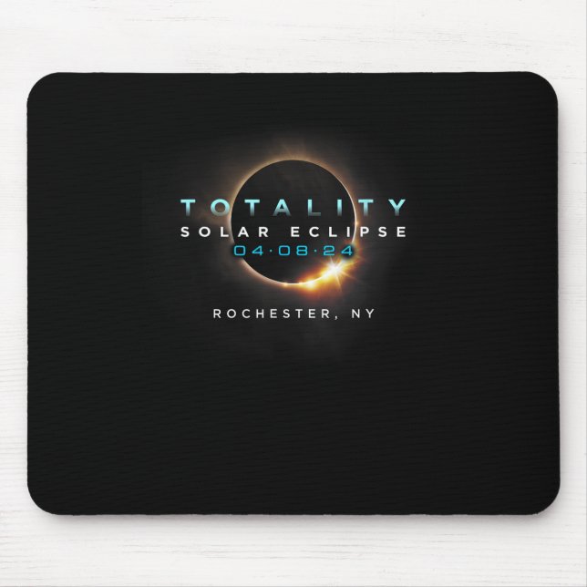 Mousepad Eclipse Solar Oficial 2024 Rochester (Frente)