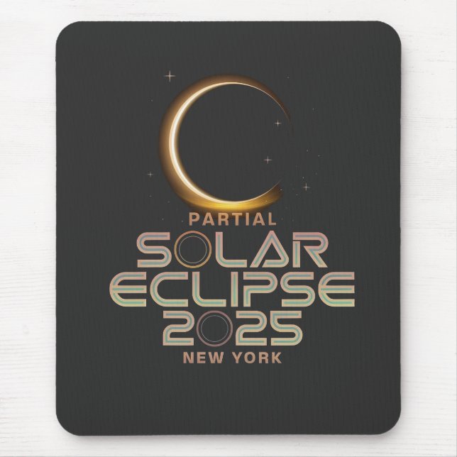 Mousepad Eclipse Solar Parcial 2025 Astronomy Event (Frente)