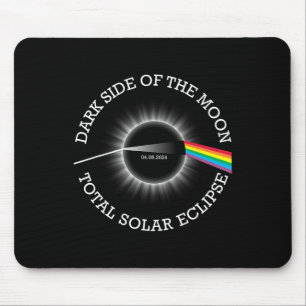 Mousepad Eclipse Solar Total 04 08 24 Totalidade Arco-Íris