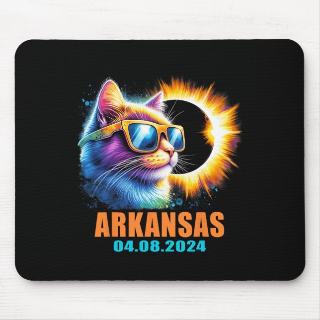 Mousepad Eclipse Solar Total 2024 Cat Solar Eclips (Frente)