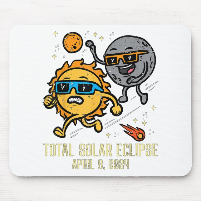 Mousepad Eclipse Solar Total 2024 Kids De Eclipse Solar Cut (Frente)