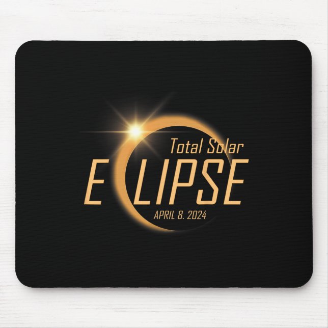 Mousepad Eclipse Solar Total abril 8 2024 Astronom Totality (Frente)