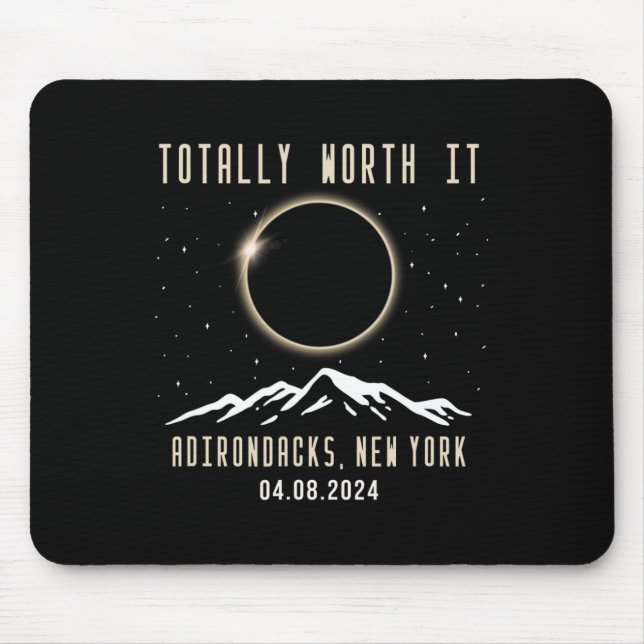 Mousepad Eclipse Solar Total de Nova Iorque 2024 1 (Frente)