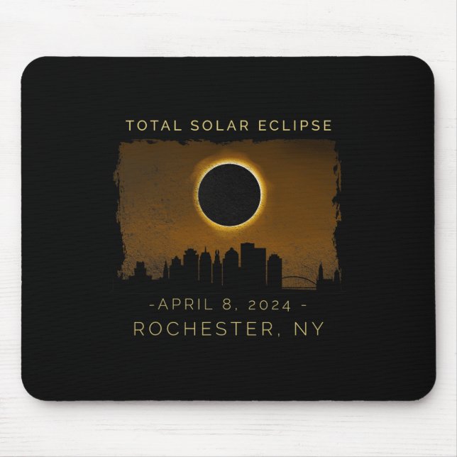 Mousepad Eclipse Solar Total Em Rochester Nova York (Frente)