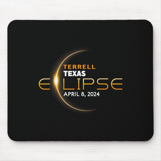 Mousepad Eclipse Solar Total Terrell Texas 2024  (Frente)