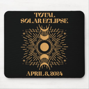 Mousepad Eclipse Total do Sol Fofo 8 de Abril
