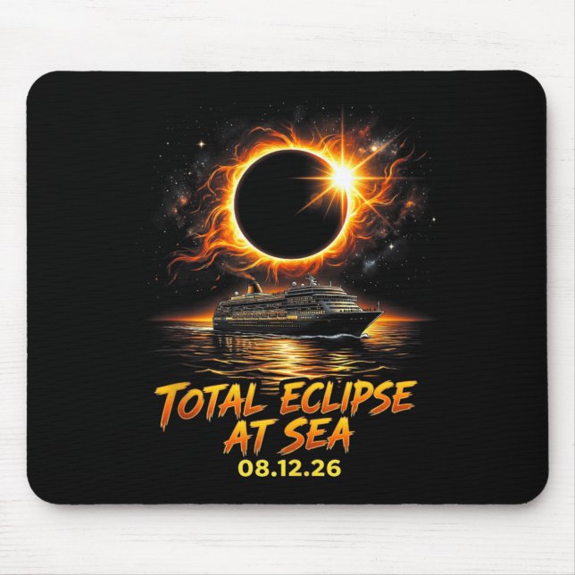 Mousepad Eclipse Total No Mar 08 12 26 Totalidade Solar (Frente)