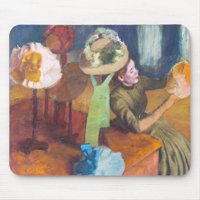 Mousepad Edgar Degas - A Loja de Chapéus (Frente)