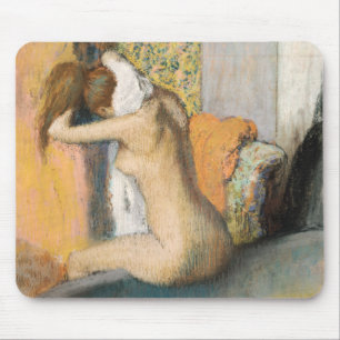 Mousepad Edgar Degas após o banho, pescoço de secagem d