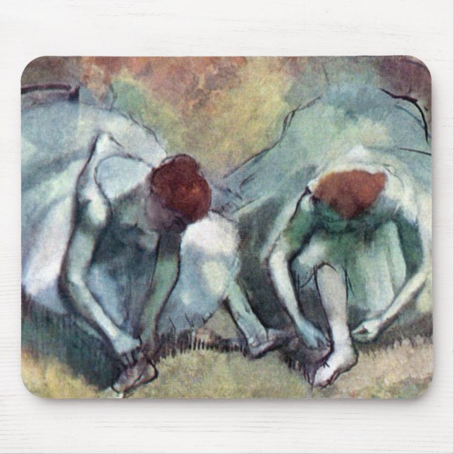 Mousepad Edgar Degas - Bailarinas Amarrando Sapatos (Frente)