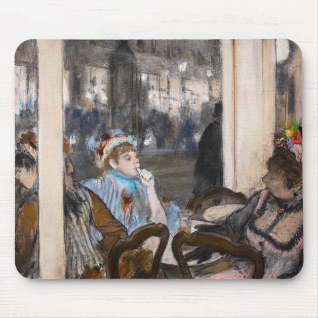 Mousepad Edgar Degas - Mulheres num Café Terrace à Noite (Frente)