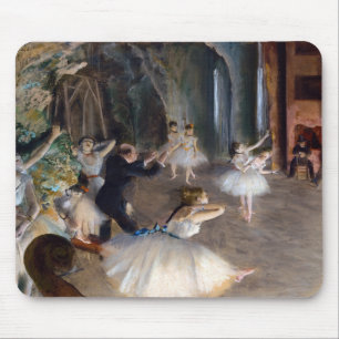 Mousepad Edgar Degas - O ensaio do Balé no palco