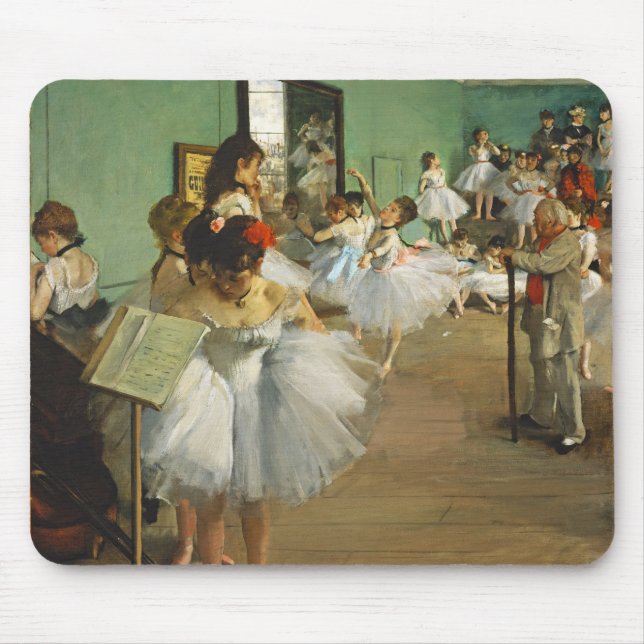 Mousepad Edgar Degas The Dance Class Ballerina Painting (Frente)