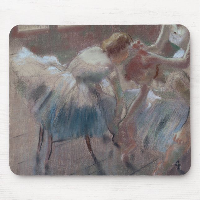 Mousepad Edgar Degas | três dançarinos que preparam-se para (Frente)