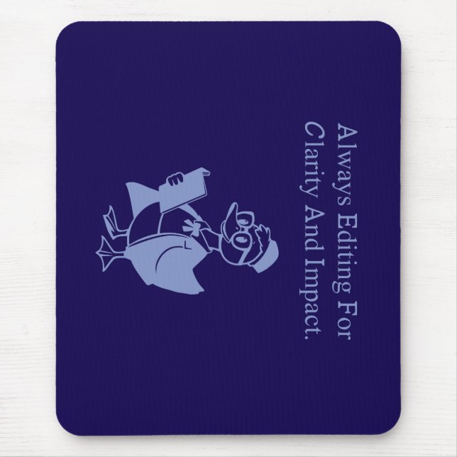Mousepad Edição Para Clareza E Impacto Design do Escritor (Frente)