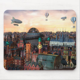 Mousepad Edifícios da Cidade de Steampunk