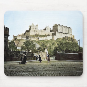 Mousepad Edinburgh Castle Scotland 1910 Grassmarket
