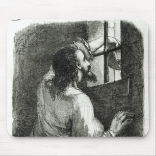 Mousepad Edmond Dantes encarcerado no d'If do castelo
