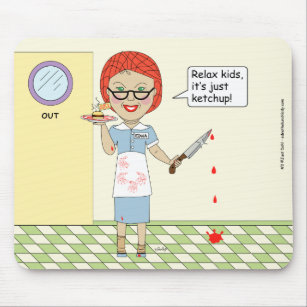 Mousepad Edna The Lunch Lady Cartoons