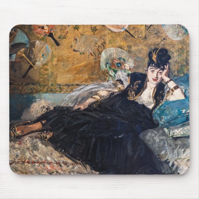 Mousepad Edouard Manet - Senhora com ventiladores (Frente)