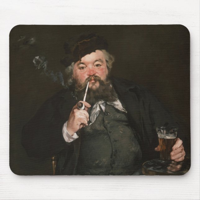 Mousepad Edouard Manet - Um Bom Copo de Cerveja / Boca de F (Frente)