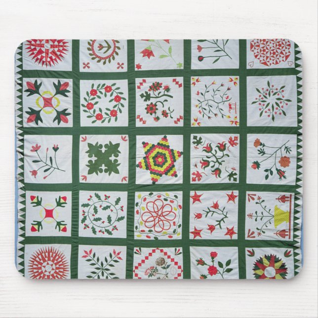 Mousepad Edredão com flores da estação, 1844 do álbum (Frente)