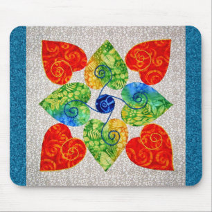 Mousepad Edredão irrisório dos corações - bloco #1