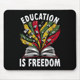Mousepad Educação da História Negra É Livros de Liberdade H