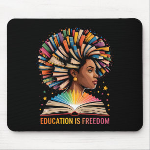 Mousepad Educação da História Negra É Livros Liberdade Hist