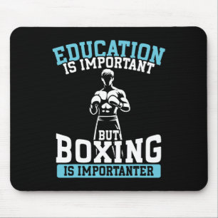 Mousepad Educação Divertida É Importante Mas Boxe