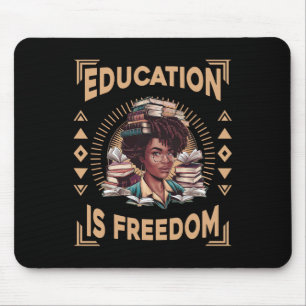 Mousepad Educação É Liberdade Afro-Americana História Negra