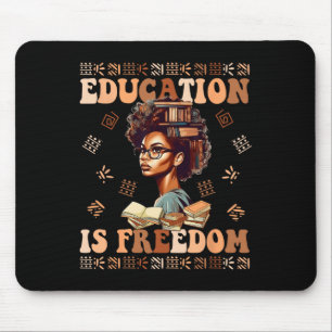 Mousepad Educação É Liberdade Afro-Americano História Negra