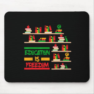 Mousepad Educação É Liberdade História Afro-Americana Negra