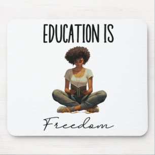 Mousepad Educação É Liberdade Professor Negro Livros Histór