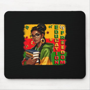 Mousepad Educação É Liberdade Professor Negro Livros Histór