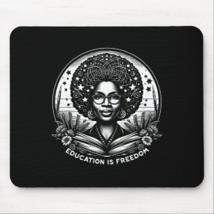 Mousepad Educação É Liberdade Professora Negra Livros Histó