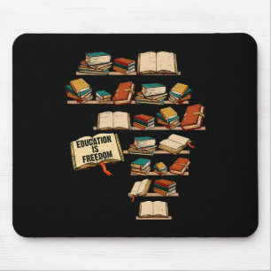 Mousepad Educação é Liberdade - Xisto Negro