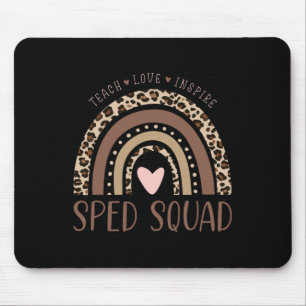 Mousepad Educação Especial Equipe Sped Sped Leopardo Arco-í