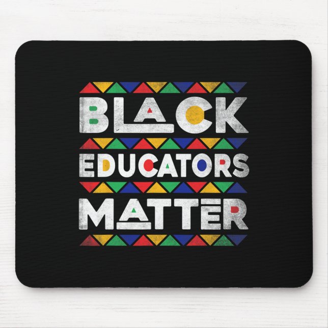 Mousepad Educadores Pretos Problema com Melanin African Tea (Frente)