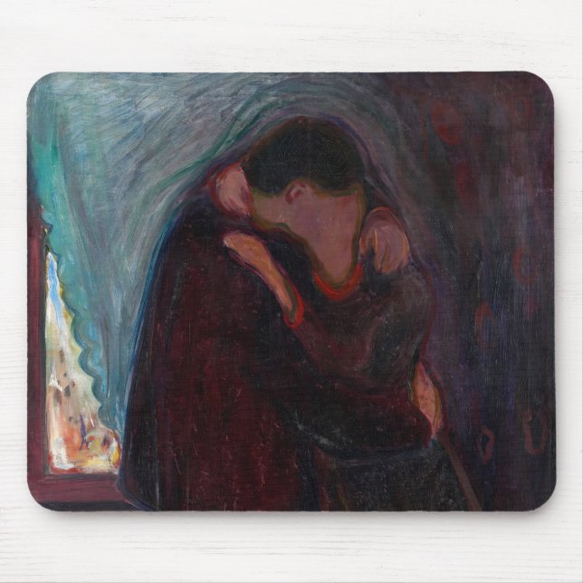Mousepad Edvard Munch - O Beijo (Frente)