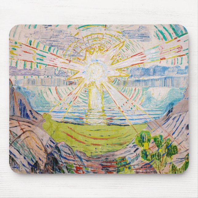 Mousepad Edvard Munch - O Sol 1910 (Frente)