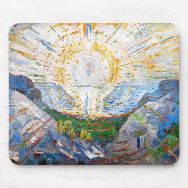 Mousepad Edvard Munch - O Sol 1912 (Frente)